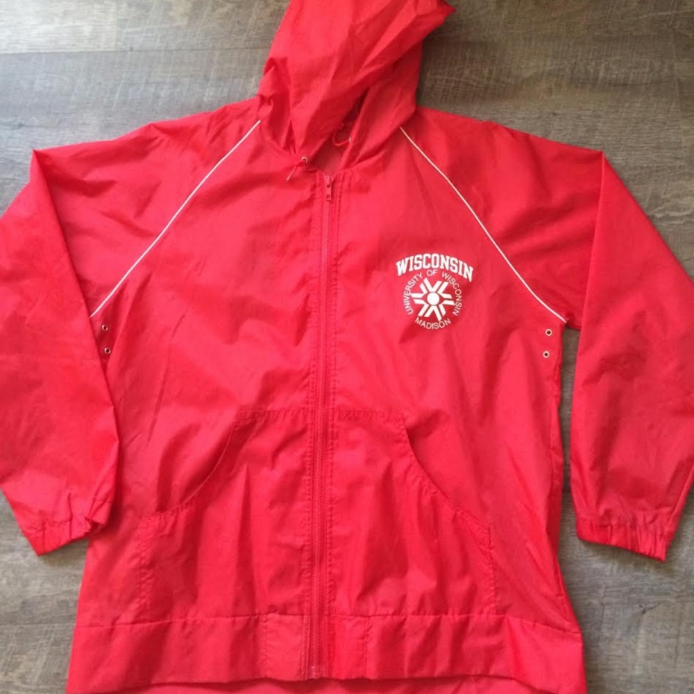 Vintage Champion Wisconsin Badgers Windbreaker